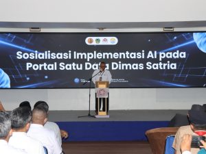 Lambang resmi Pemerintah Kabupaten Banyumas sebagai ilustrasi peluncuran inovasi teknologi kecerdasan buatan pada Portal Satu Data Dimas Satria.